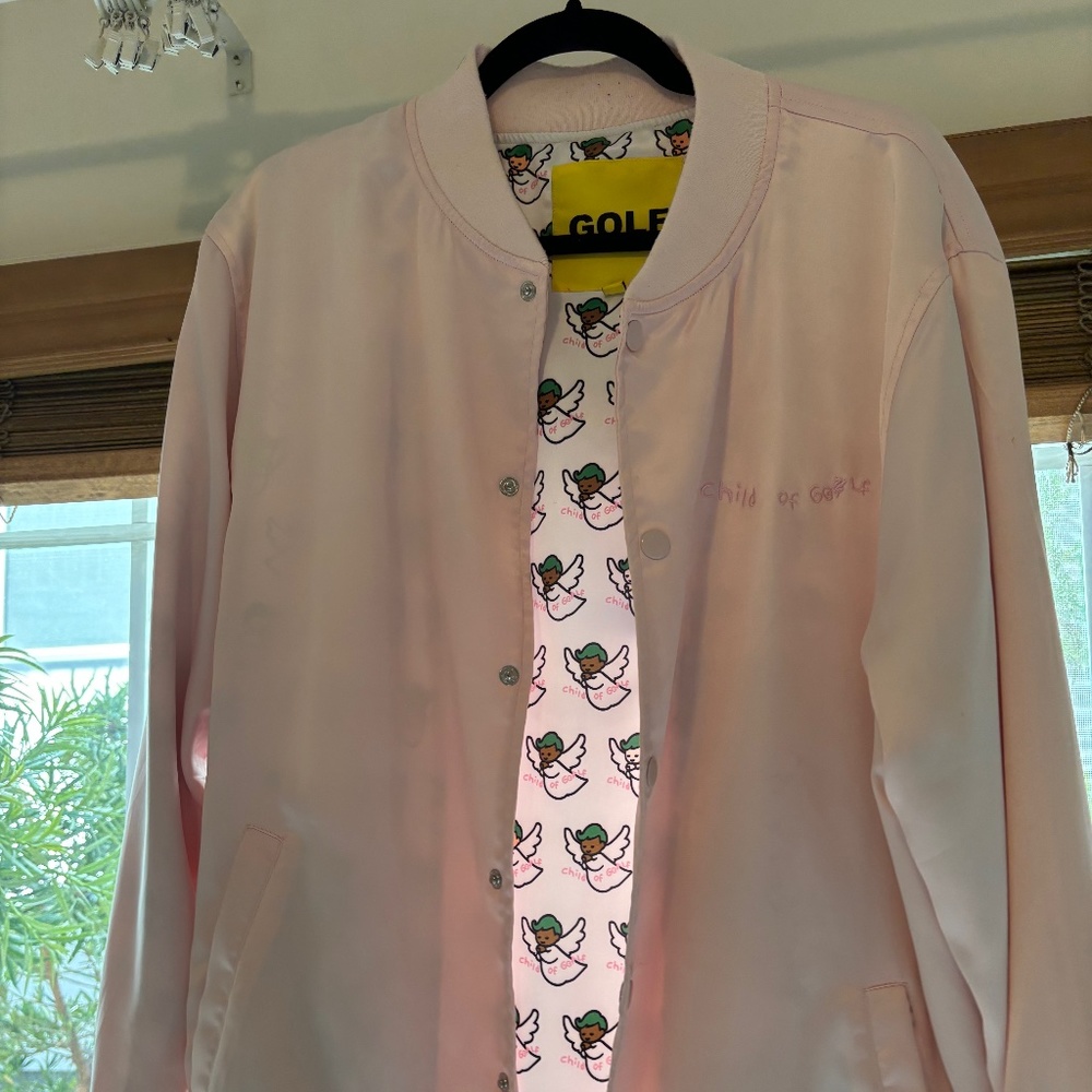 Golf Wang × Tyler The Creator Satin “Child Of Golf” Jacket